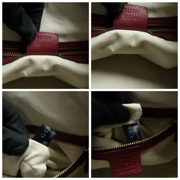 GUCCI Boston Brown Leather Satchel 656-032925 - Picture 11 of 12